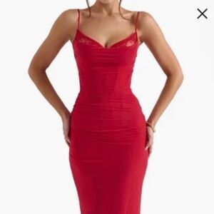House of CB Nalini Dress Red